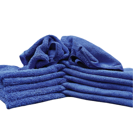 Microfiber Cloth Blue 12/Pk