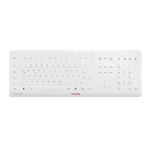 Keyboard with Protective Cover WHT