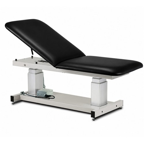 Ultrasound Table with Adj Back - Black