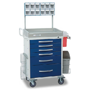 Rescue Series Anesthesiology Cart (Blue)