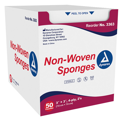 Gauze NW Sterile 3x3 4ply 2/50E/24TY/CS