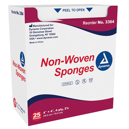 Gauze NW Sterile 4x4 4ply 2/25E/24TY/CS