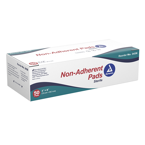 NON ADHERENT PAD 3X8 50/12BX/CS