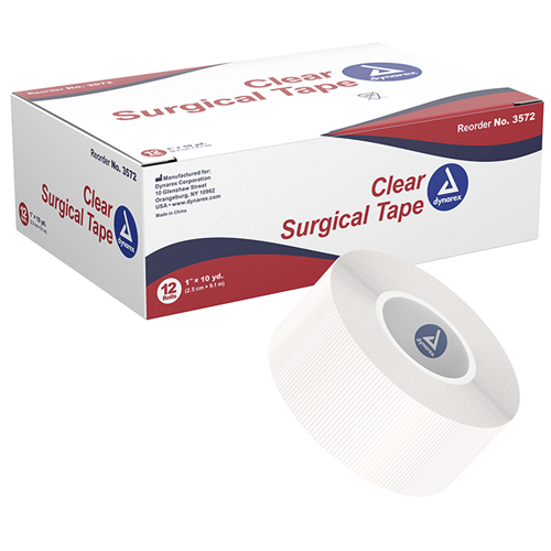 Clear Plastic Tape 1"x10yd 12/12bx/cs