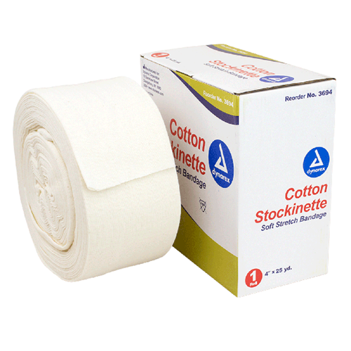 Cotton Stockinette 4" x 25yds 1rl/4bx/cs