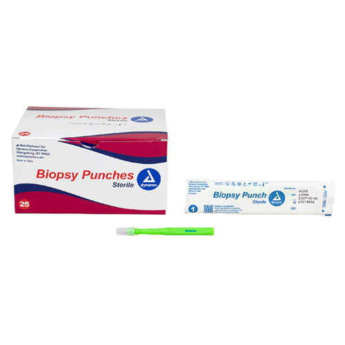 Biopsy Punches 2.5mm Green 25/box