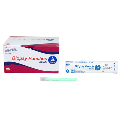 Biopsy Punches 6.0mm Light Green 25/box