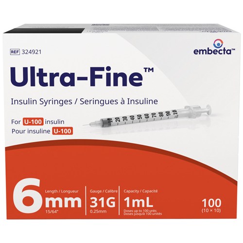 Insulin 1ml 31g x 6mm 100/5bx/cs