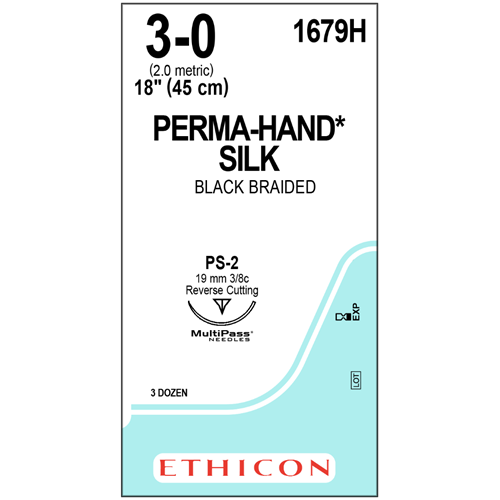 Silk 3/0 PS-2  36/box