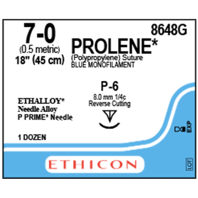PROLENE 7/0 P6 12/BX