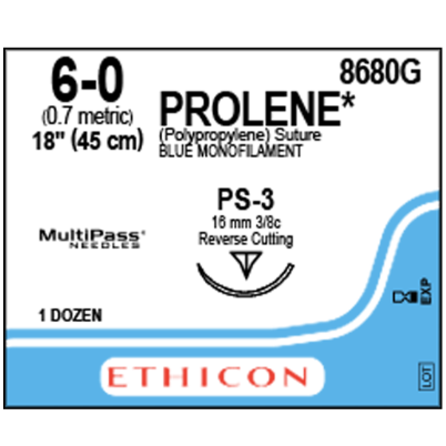 PROLENE 6/0 PS-3 12/BX