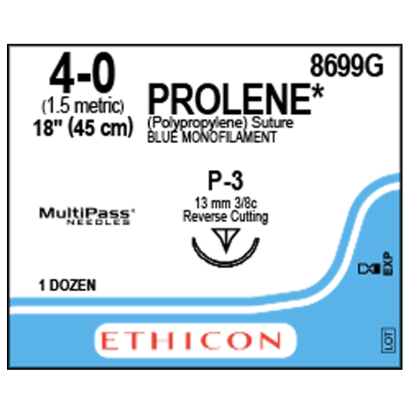 PROLENE 4/0 P-3 12/BX
