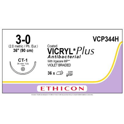 Vicryl Plus Violet  3/0 CT-1 36/bx