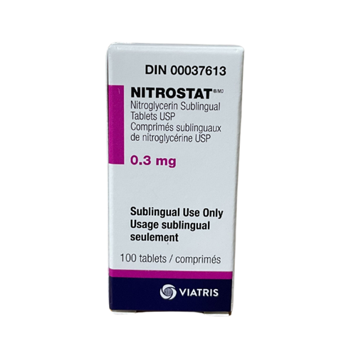 Nitrostat 0.3mg Tablets 100/bt