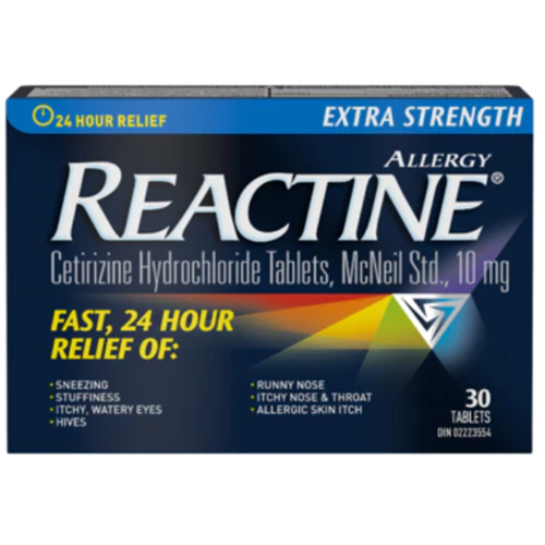 Reactine Extra Strength 10mg  10/box