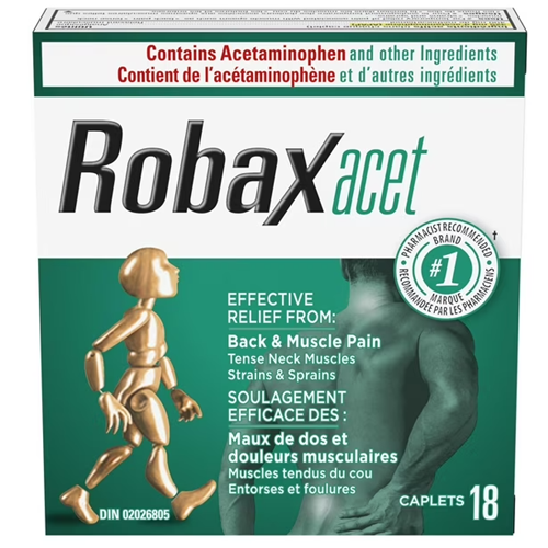 Robaxacet Caplets 18/box