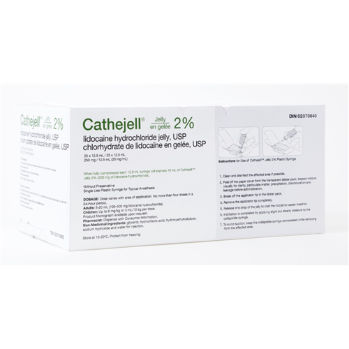 Cathejell Jelly 2% 12.5g Syringe  25/box