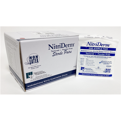 NitriDerm Nitrile Sterile Lg  50/4BX/CS