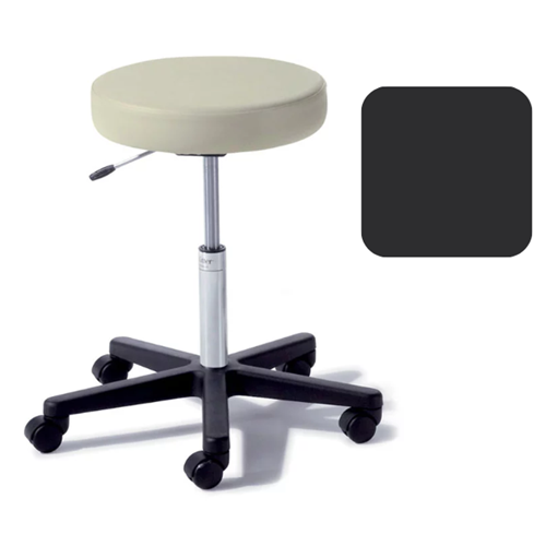 Airlift Stool with Locking Casters Obsid