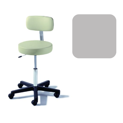 Air Lift Stool with Backrest Stone