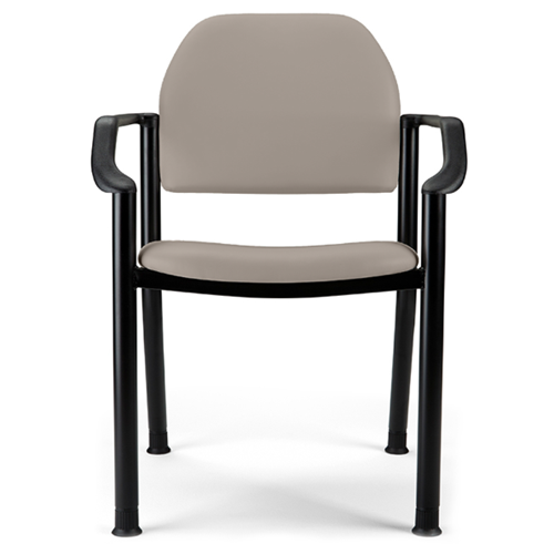Side Chair With Arms - Dark Linen