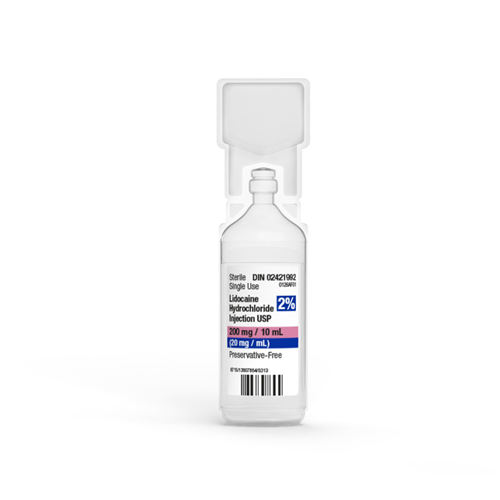 Lidocaine 2% Plain 10ml 20 vials/box