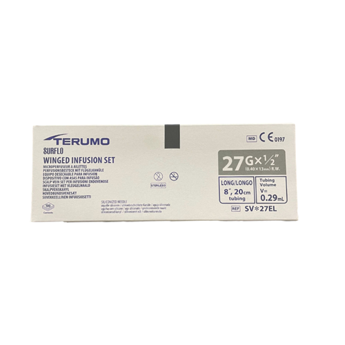 Surflo Winged Infusion 27gx.5 50/10bx/cs