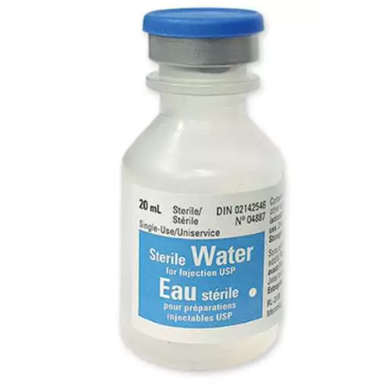 Sterile Water for Injection 20mL 25/BX