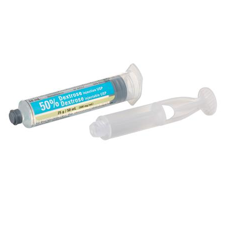Dextrose 25g/50ml 50% Inj Syringe 10bx/c