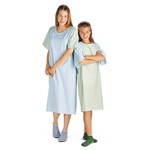 Flannel Adolescent Patient Gowns 12/bx