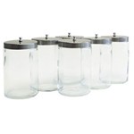 Glass Jar Unlabeled 7" w/ Lid 6/CS