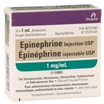 Epinephrine Injection 1mg/ml 10/BX