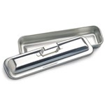Catheter Tray w/Cover S/S 17x4.5x2"