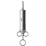 Metal Ear Syringe w/ Shield 2oz