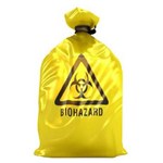 Biohazard Bag Yellow 22"x20" 250/10/case