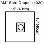Steri-Drape 15"x15" 10/4bx/cs