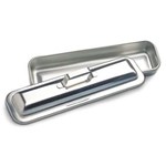 Catheter Tray w/Cover S/S 17x4.5x2"