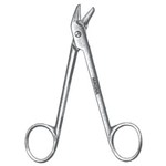 Wire Cuttin Scissors Serr. Angled 4.75"