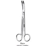 Mayo Scissors Curved 9"