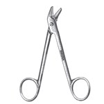 Wire Cuttin Scissors Serr. Angled 4.75"