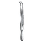 Dressing Forcep Curved Serrated 5.5"