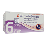 Ultra-Fine 3/10cc Insulin 31g x 6mm 100/