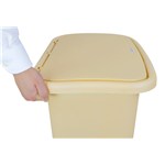 Plastic Waste Receptacle 8gl Beige