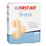 Adhesive Bandage Sheer 7/8" 100/24bx/cs