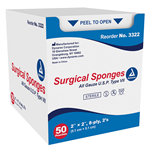 Gauze Sterile 2x2 8ply 2/50E/30TY/CS