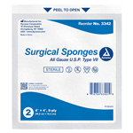 Gauze Sterile 4x4 8ply 2/25E/24TY/CS