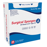 Gauze Sterile 4x4 12ply 2/25E/24TY/CS