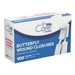 BUTTERFLY CLOSURE MEDIUM 100/24BX/CS