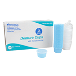 Denture Cup w/Lid Disposable 250/CS