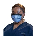 Face Mask Earloop with Shield 25/4bx/cs